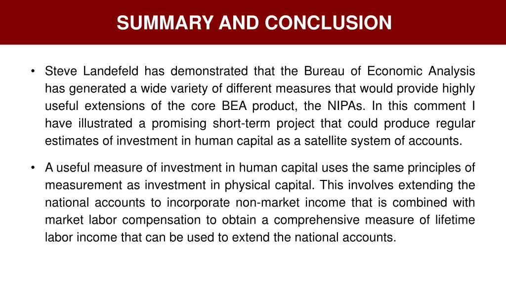 summary and conclusion
