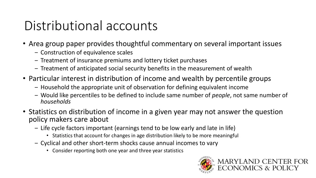 distributional accounts