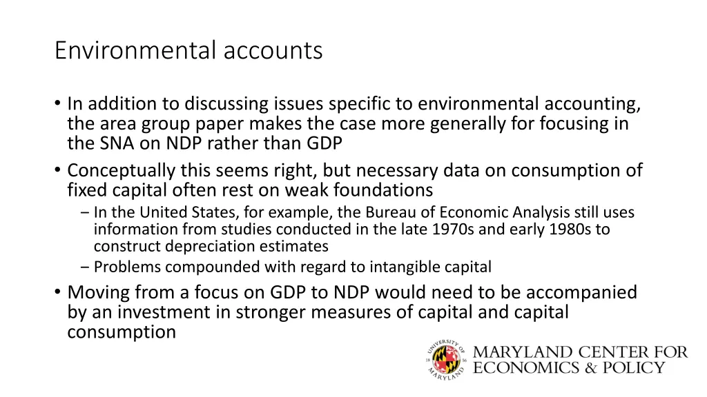 environmental accounts