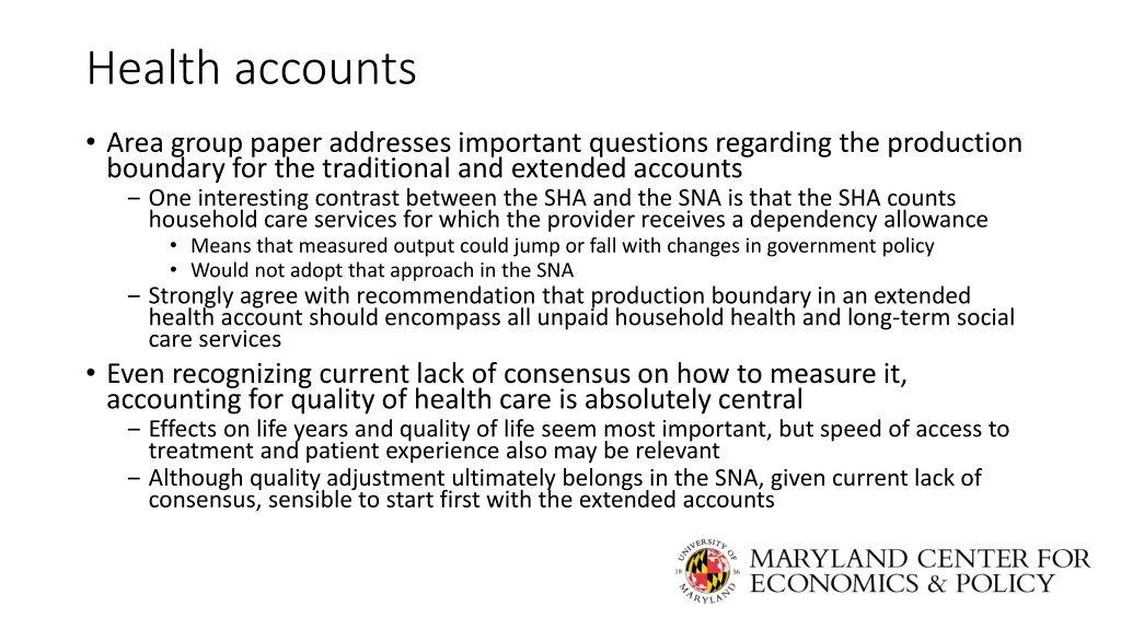 health accounts