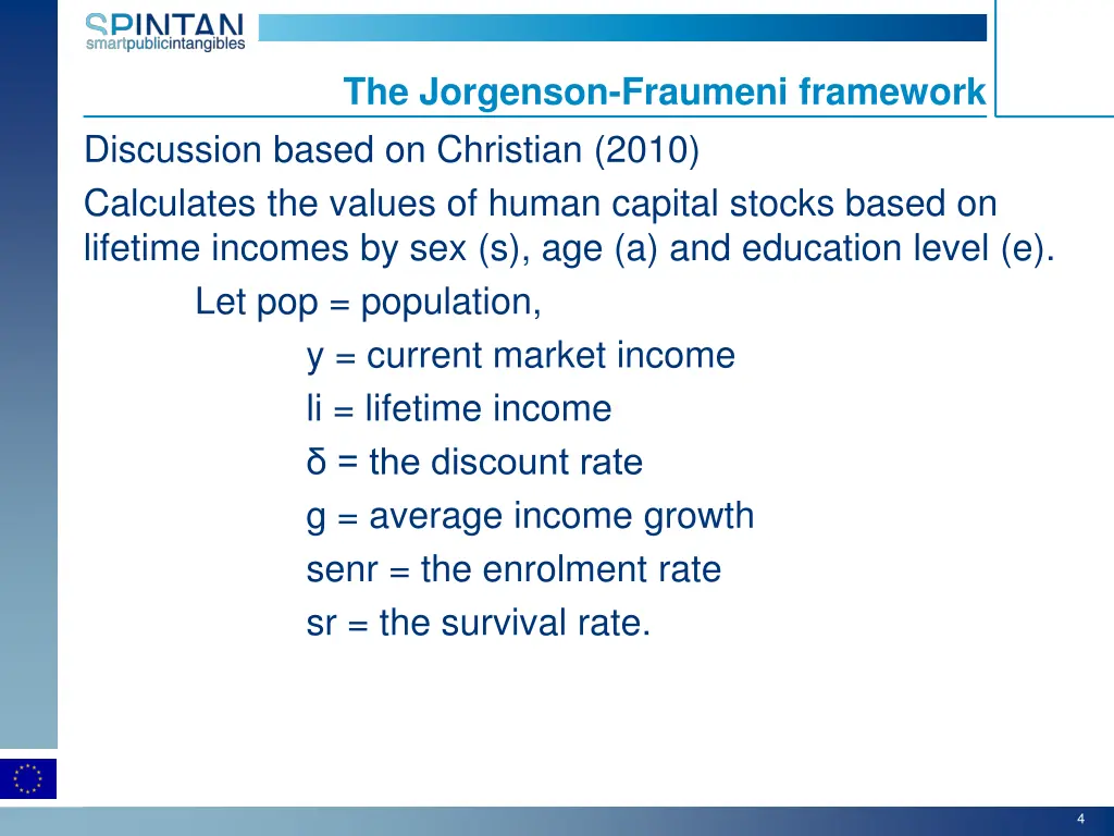 the jorgenson fraumeni framework
