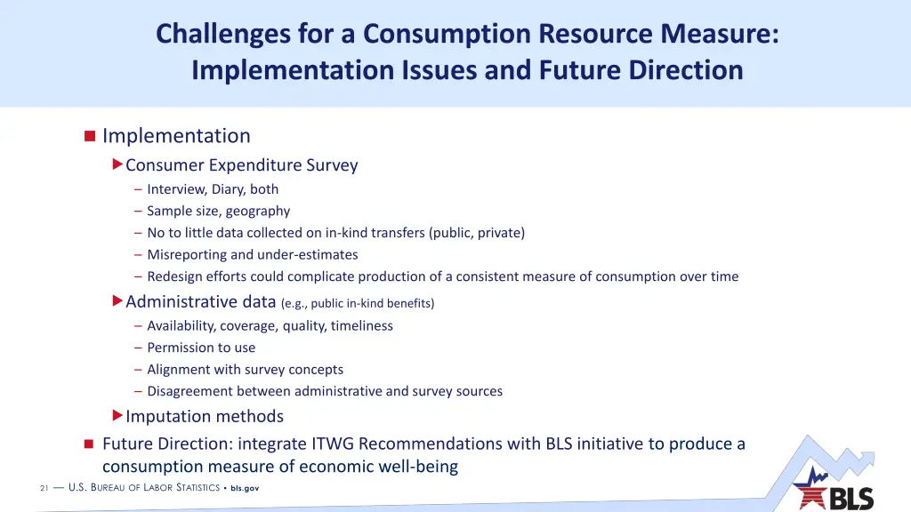 challenges for a consumption resource measure