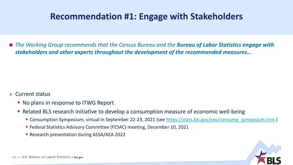 recommendation 1 engage with stakeholders