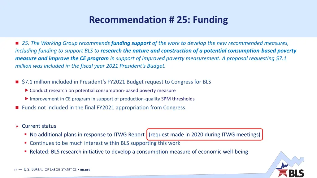 recommendation 25 funding