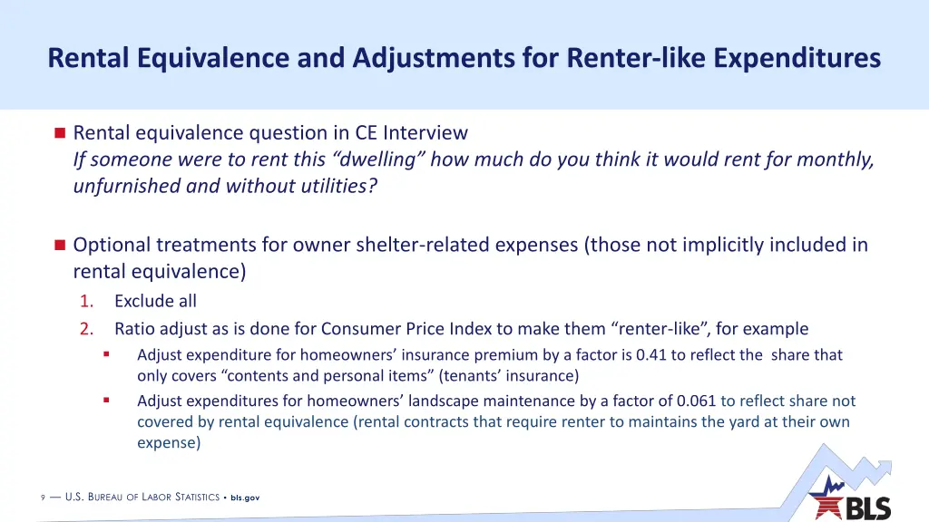 rental equivalence and adjustments for renter
