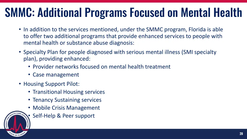 smmc additional programs focused on mental health