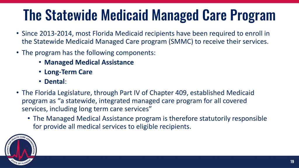 the statewide medicaid managed care program