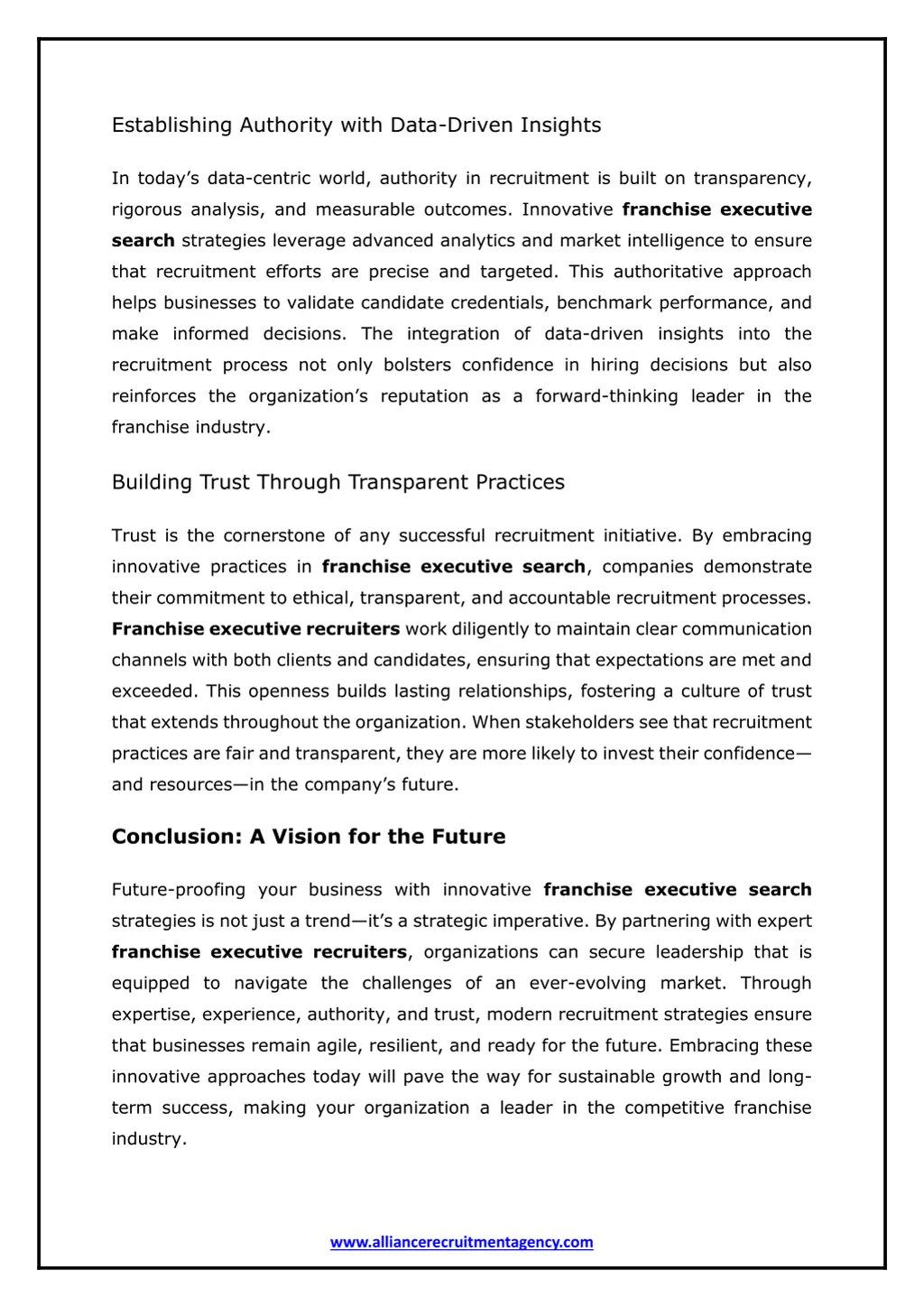 establishing authority with data driven insights