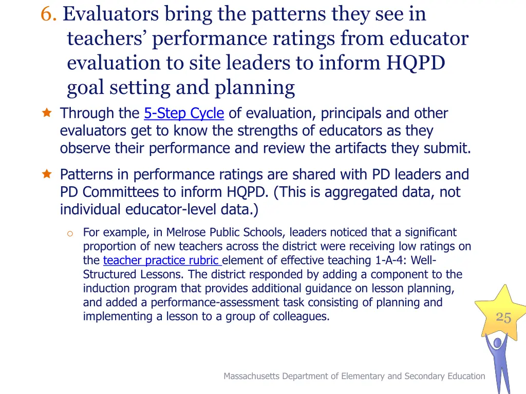 6 evaluators bring the patterns they