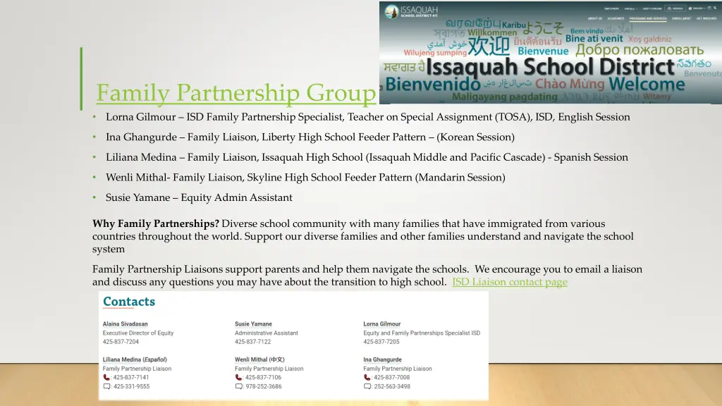 family partnership group lorna gilmour isd family