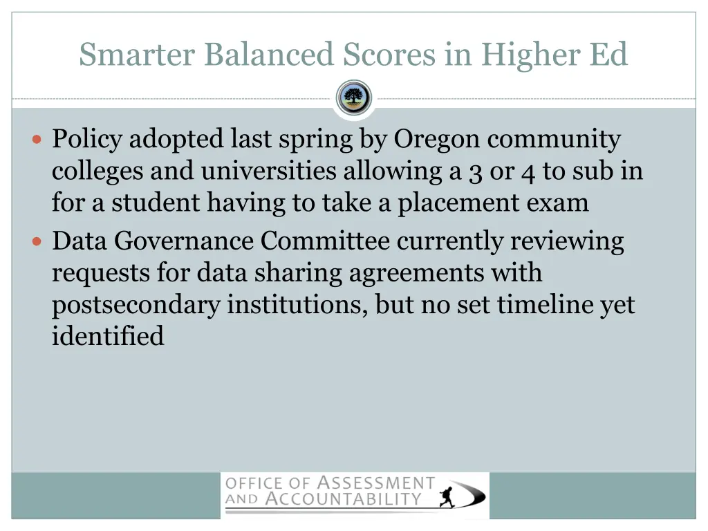 smarter balanced scores in higher ed