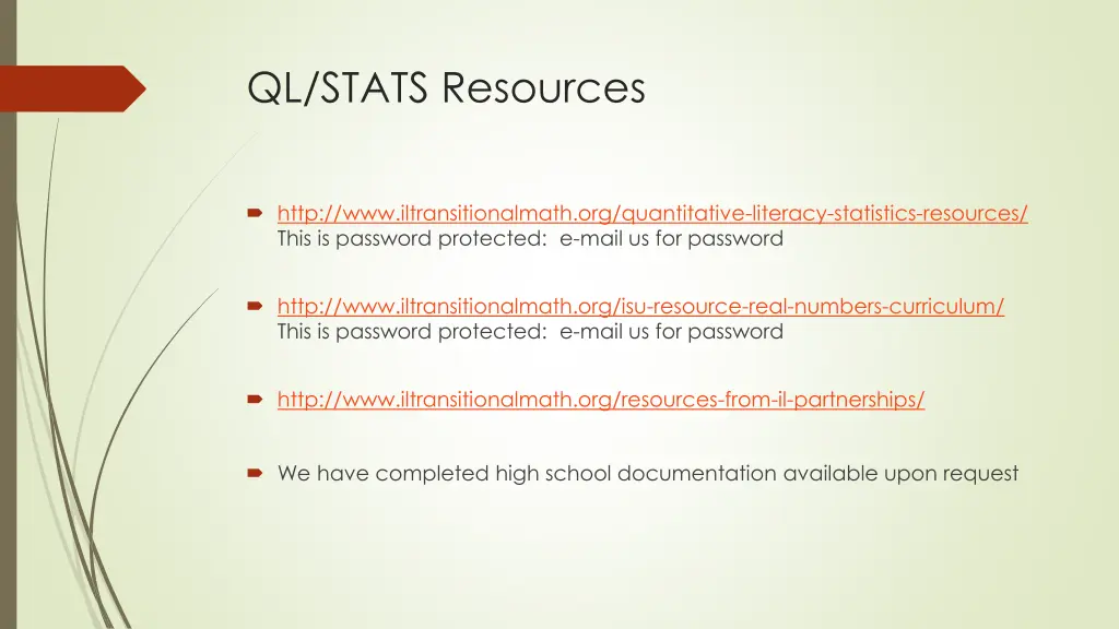 ql stats resources
