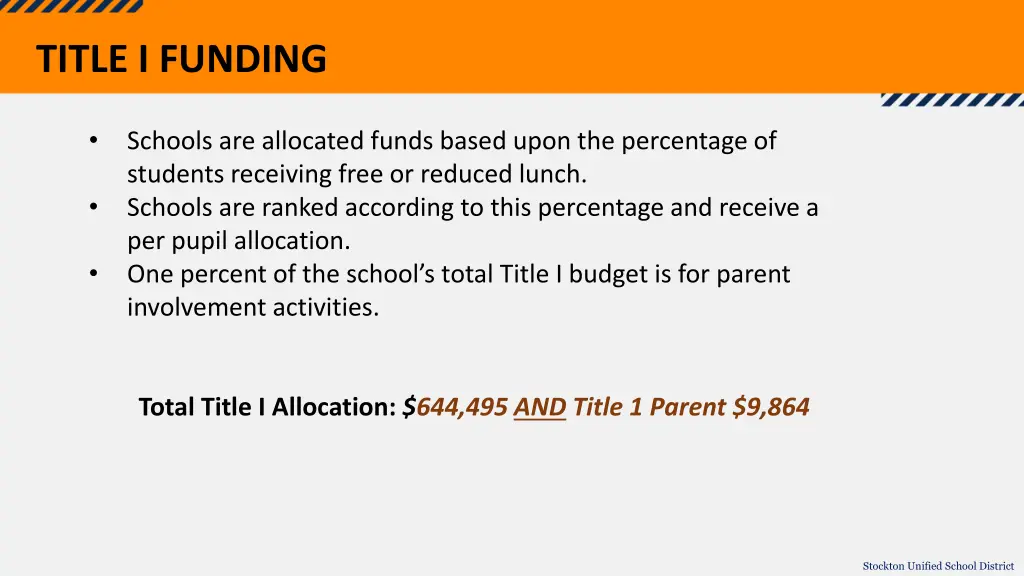 title i funding