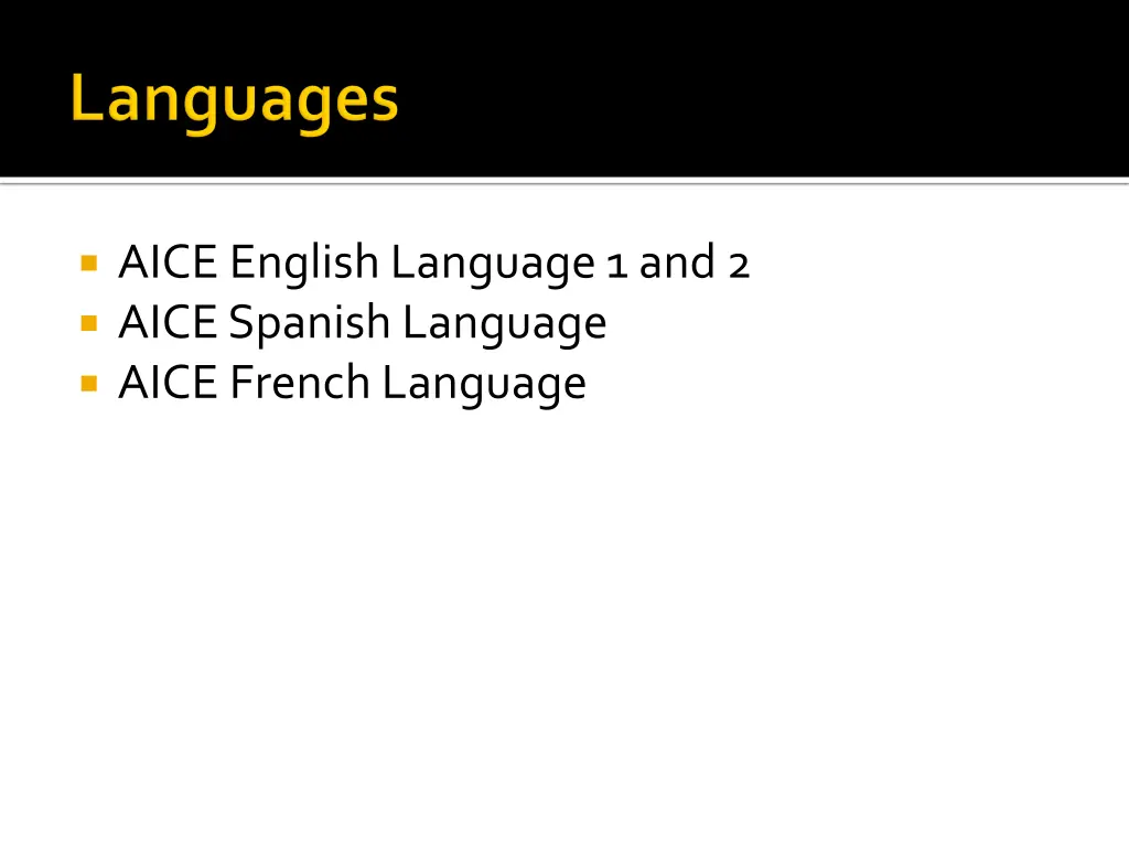 aice english language 1 and 2 aice spanish