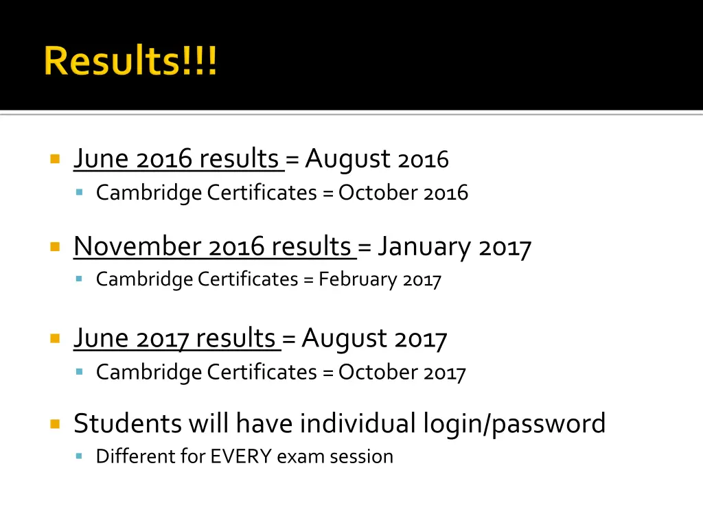 june 2016 results august 201 6 cambridge