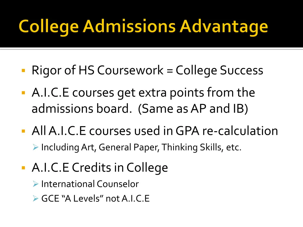 rigor of hs coursework college success