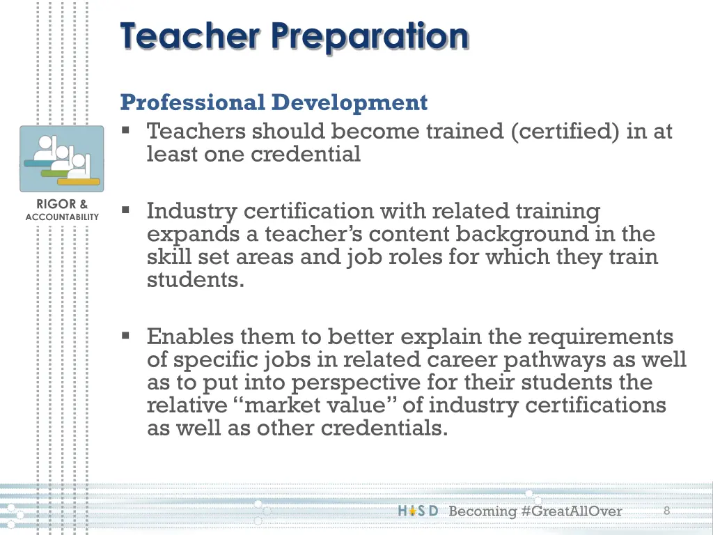 teacher preparation