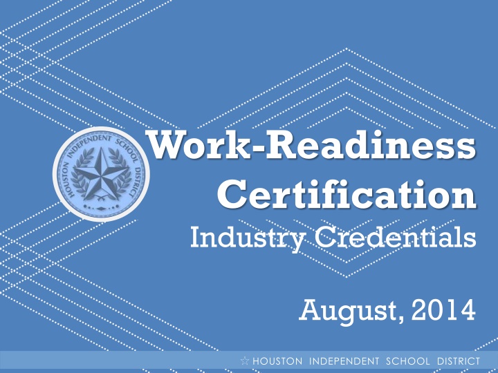work readiness certification industry credentials