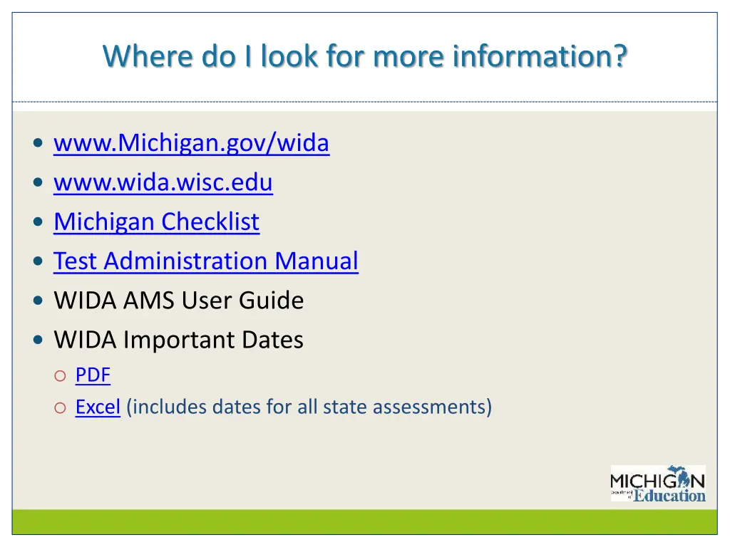 where do i look for more information