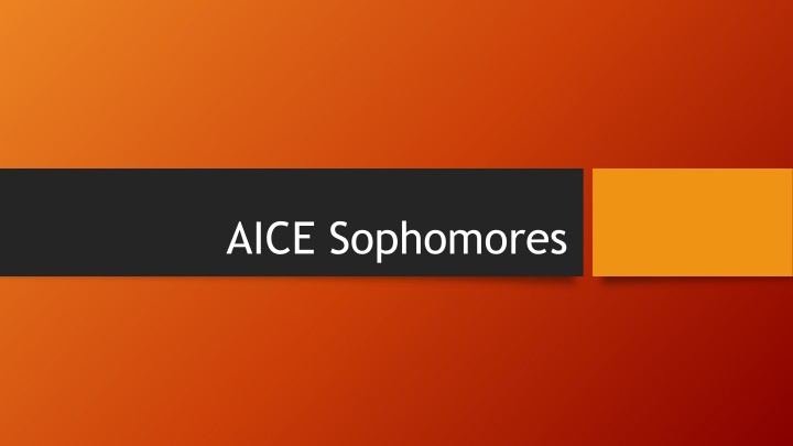 aice sophomores