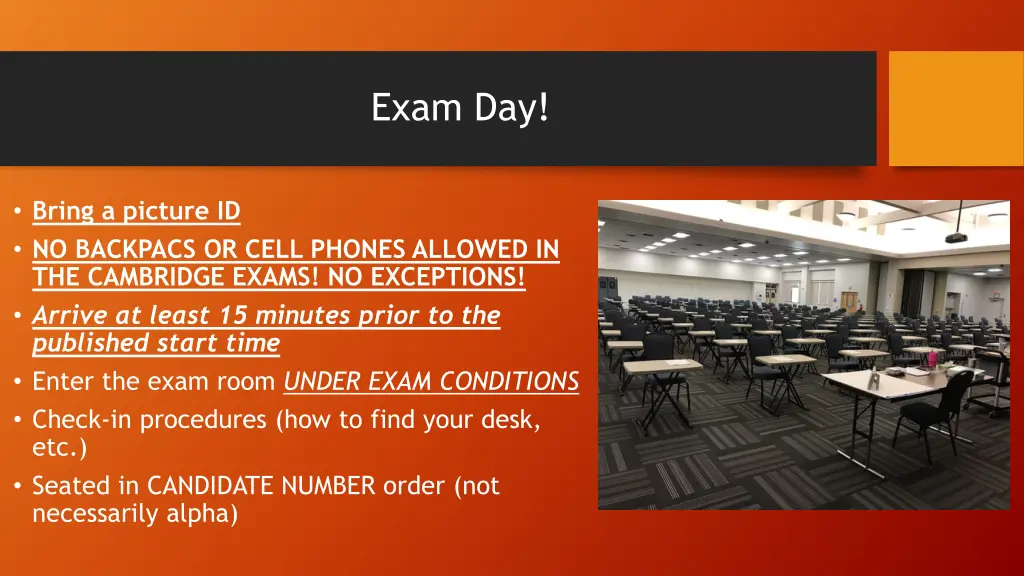 exam day