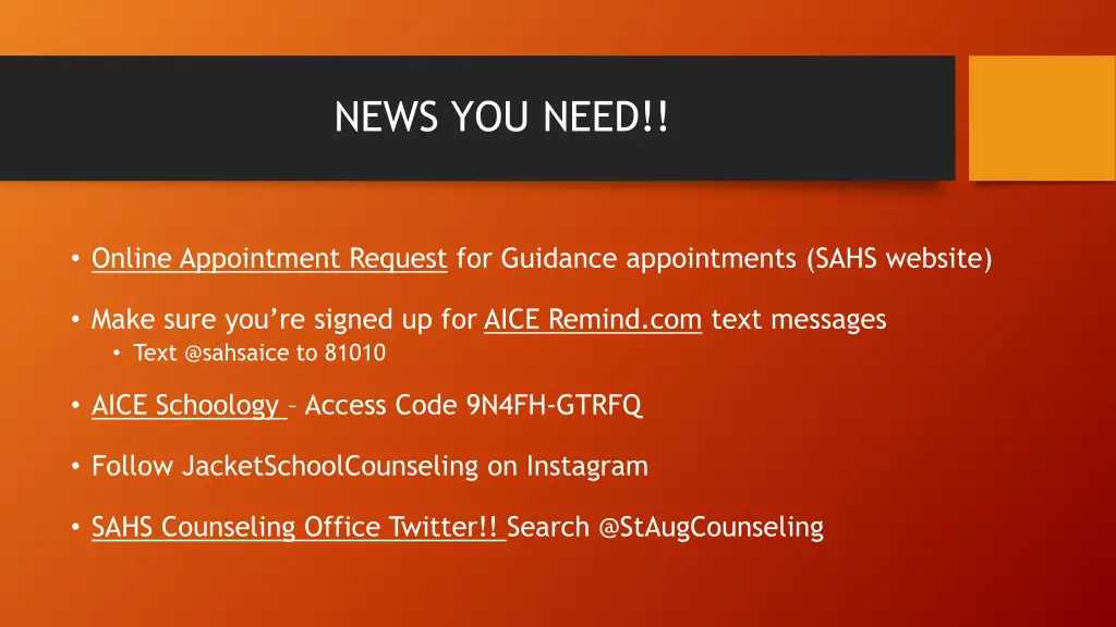 news you need