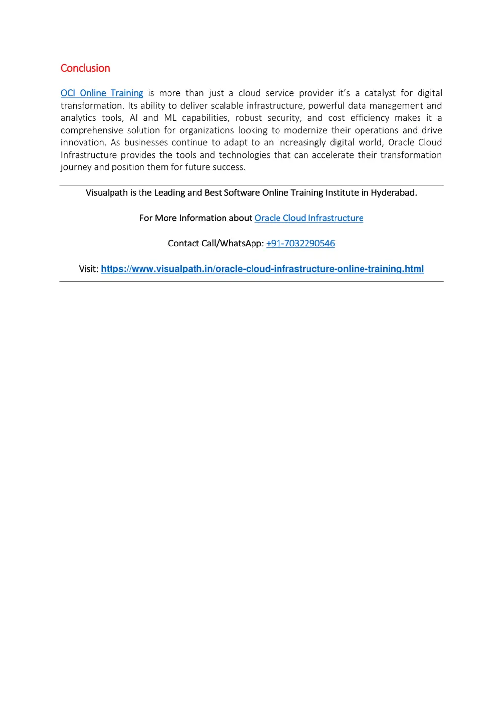 conclusion conclusion