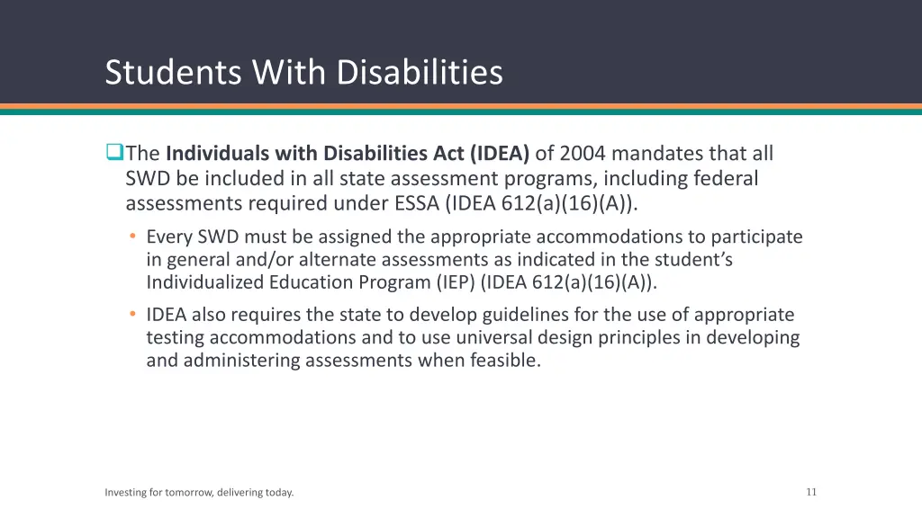students with disabilities