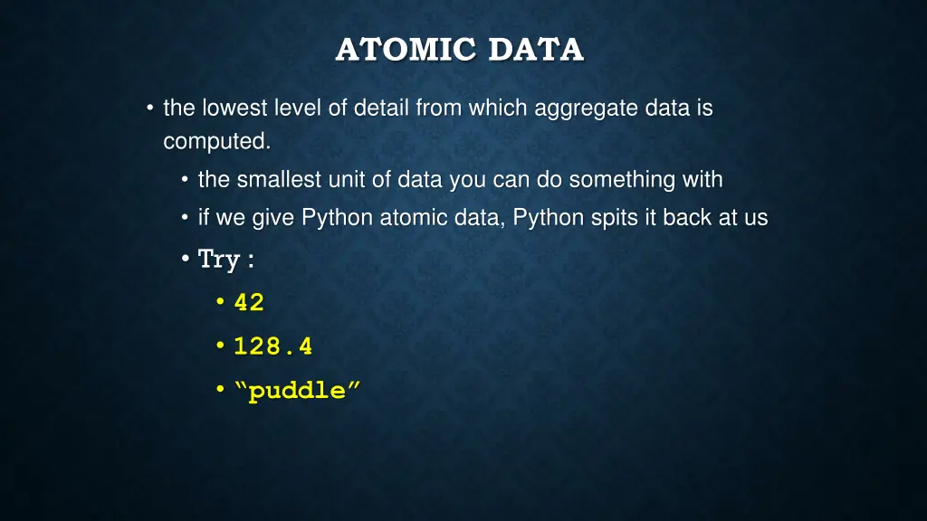 atomic data