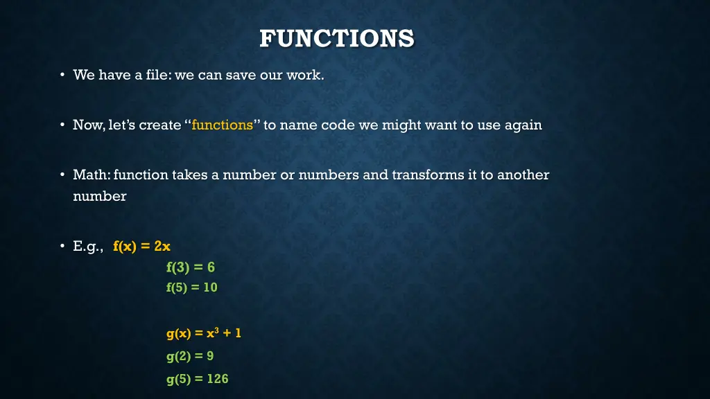 functions