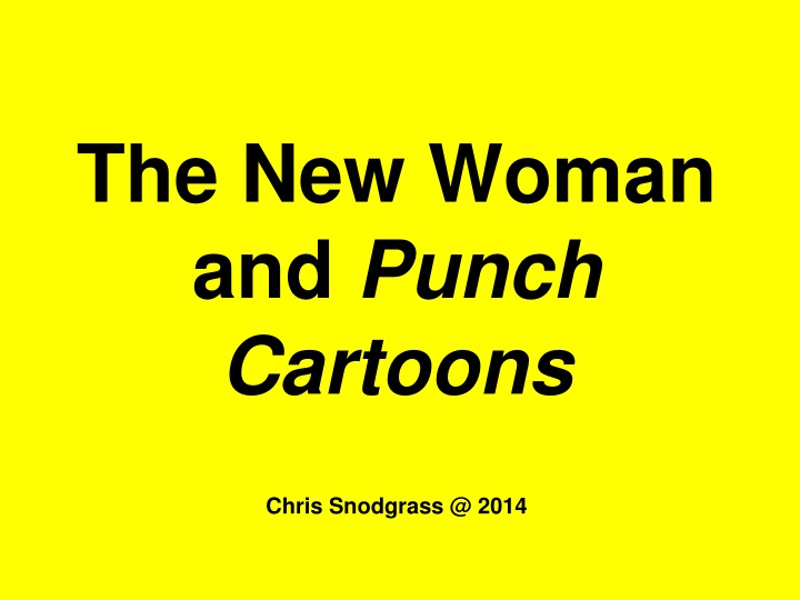 the new woman and punch cartoons
