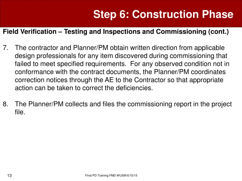 step 6 construction phase 10