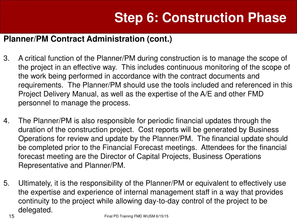 step 6 construction phase 12
