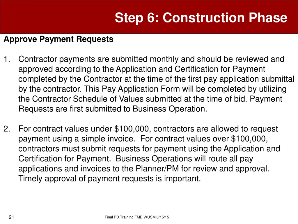 step 6 construction phase 18