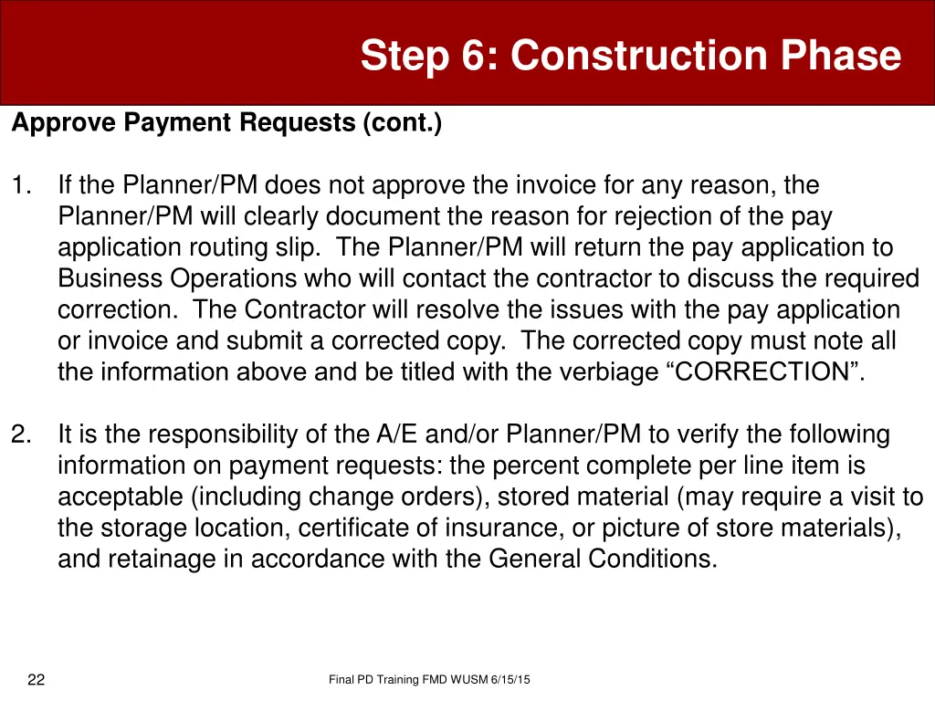 step 6 construction phase 19
