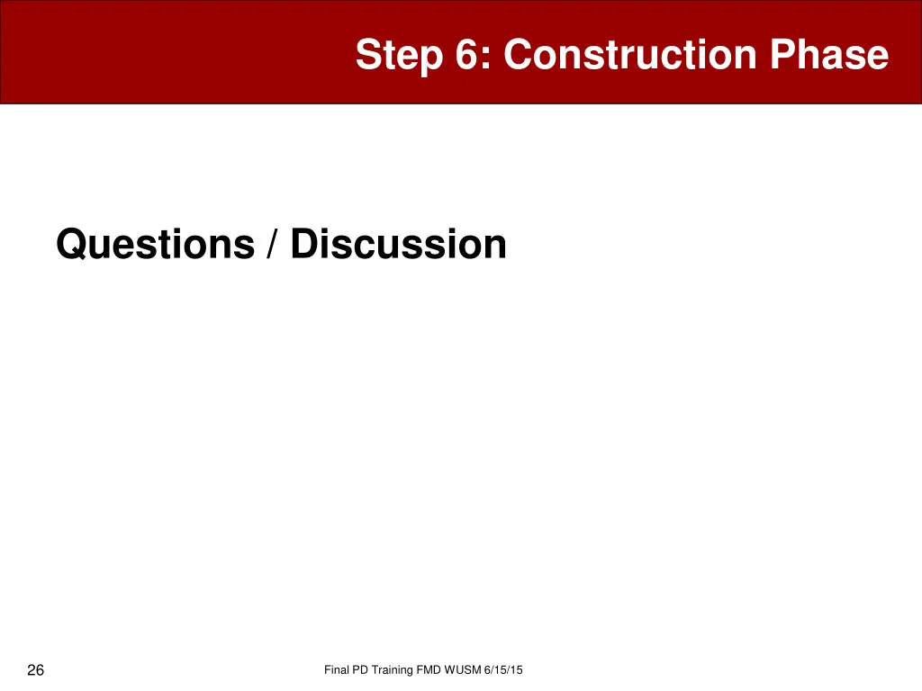 step 6 construction phase 23