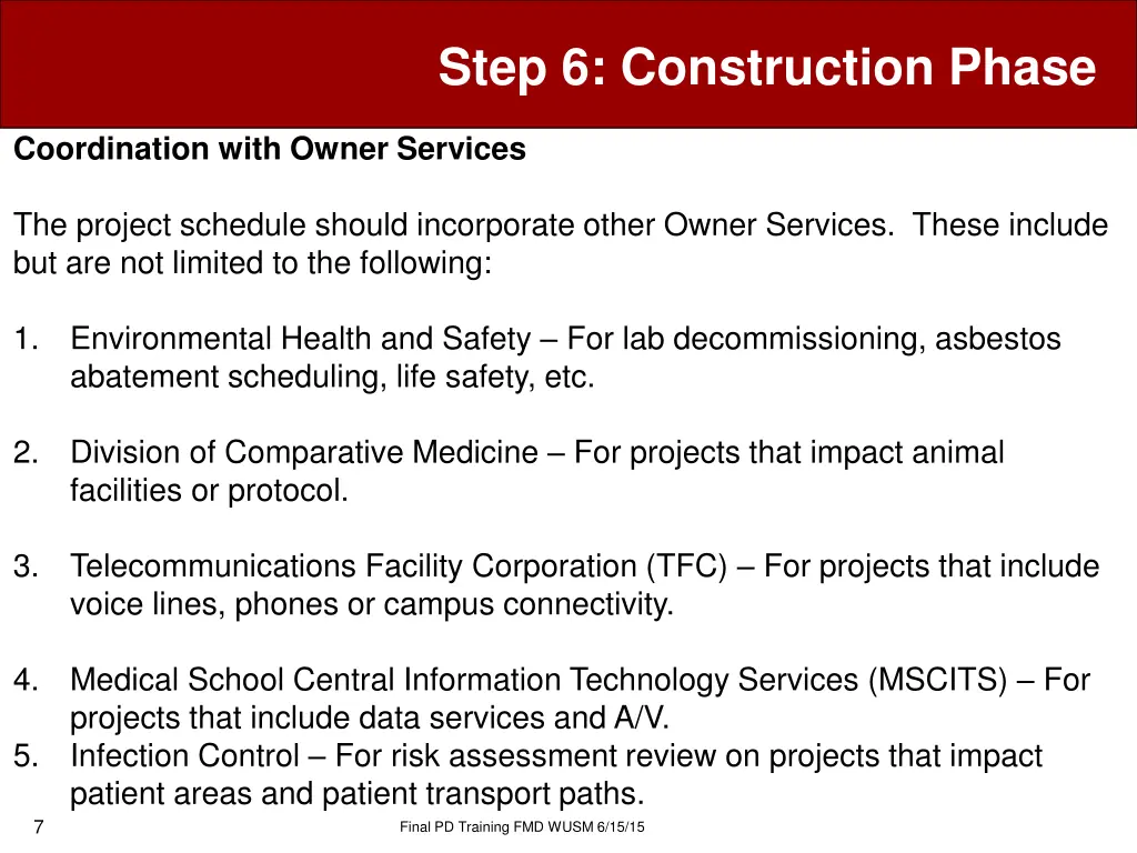 step 6 construction phase 4