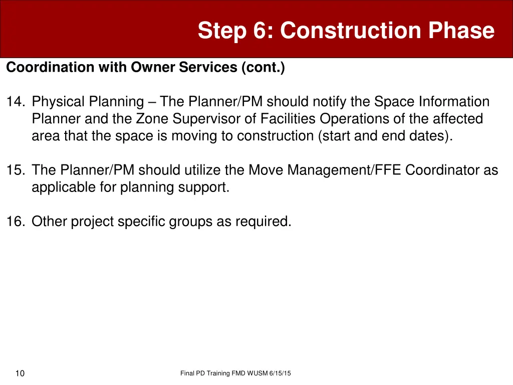 step 6 construction phase 7