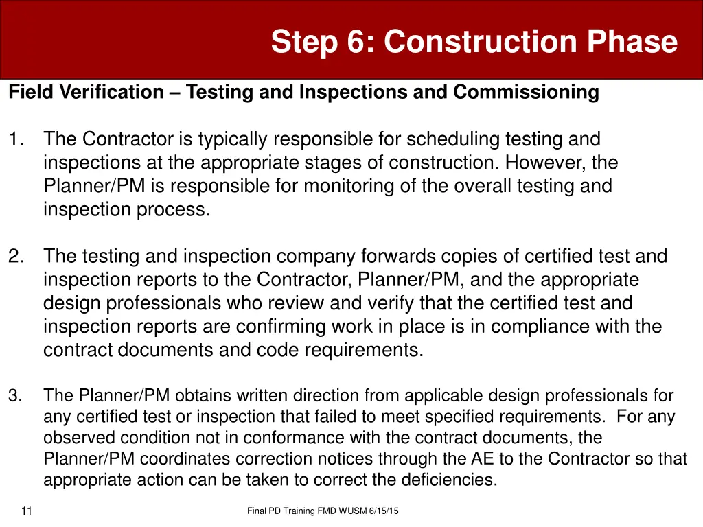 step 6 construction phase 8