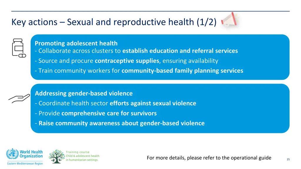 key actions sexual and reproductive health 1 2