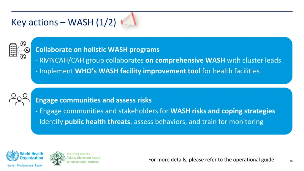 key actions wash 1 2