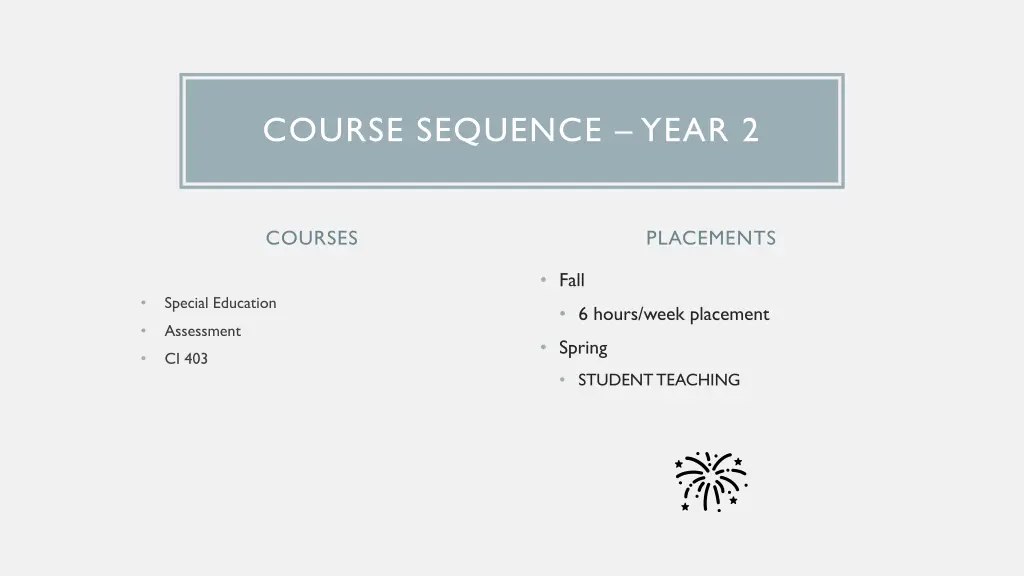 course sequence year 2