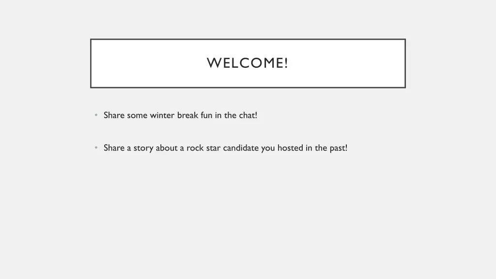welcome 1