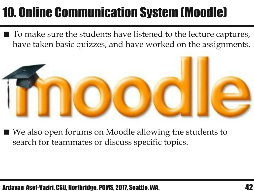 10 online communication system moodle