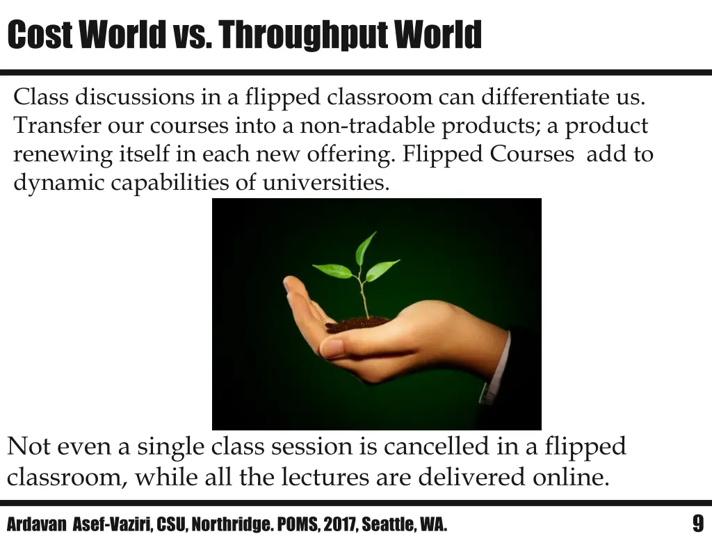 cost world vs throughput world 1