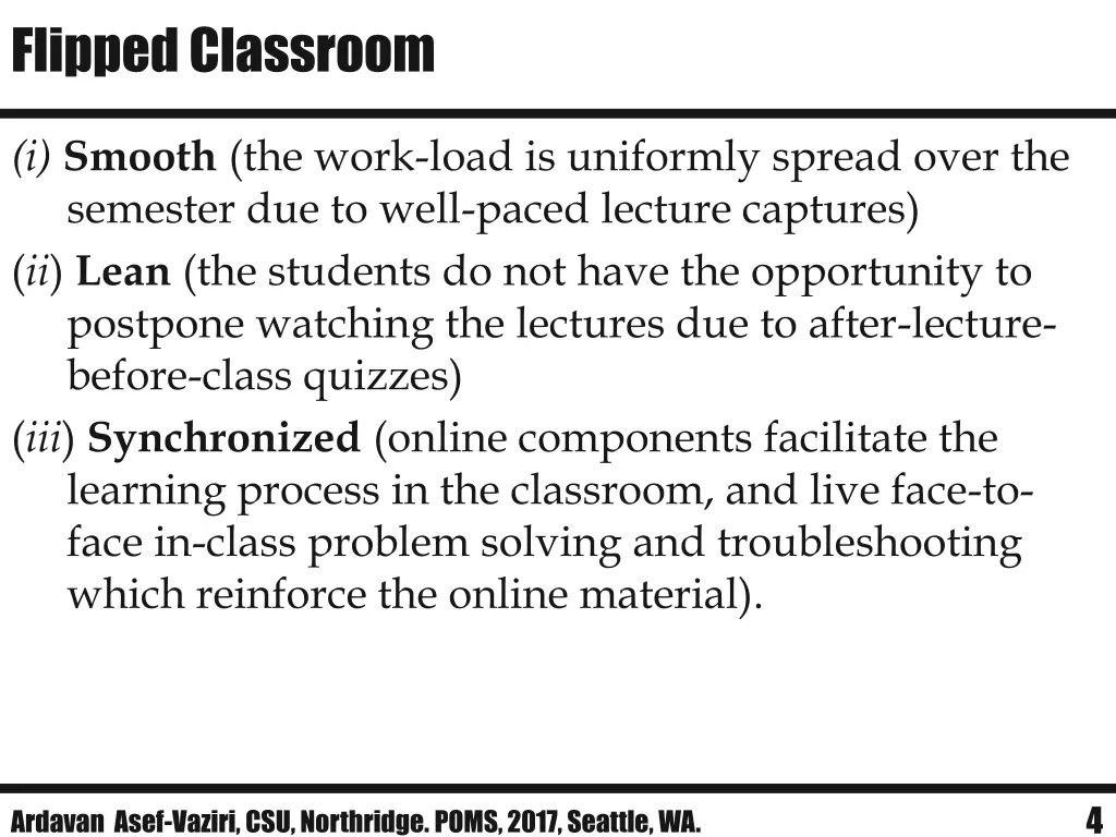 flipped classroom