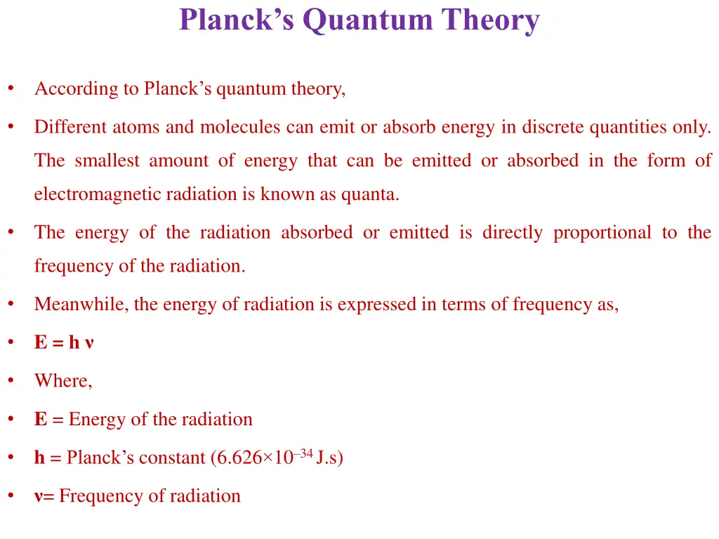 planck s quantum theory