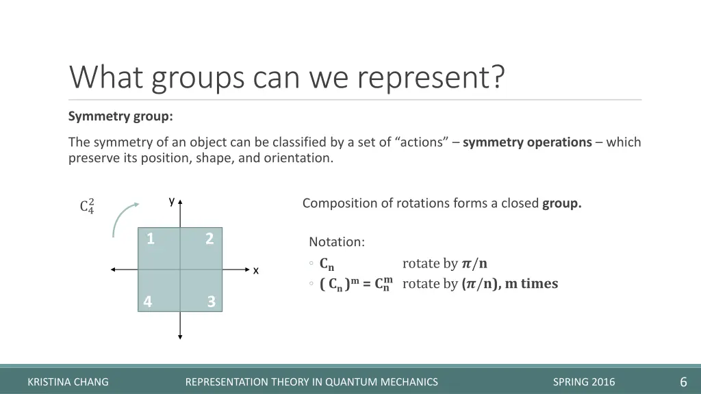what groups can we represent