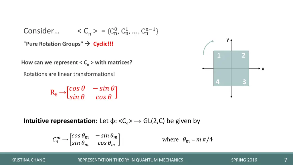 what groups can we represent pure rotation groups