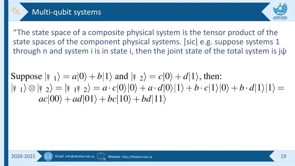 multi qubit systems